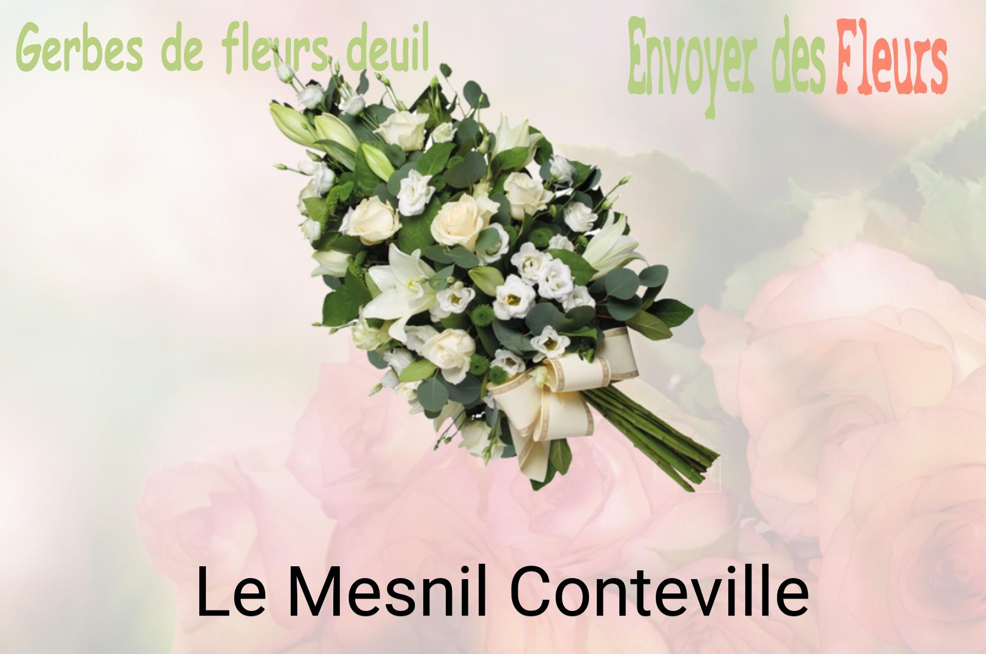Gerbe de fleurs de deuil livrée à Le Mesnil-Conteville