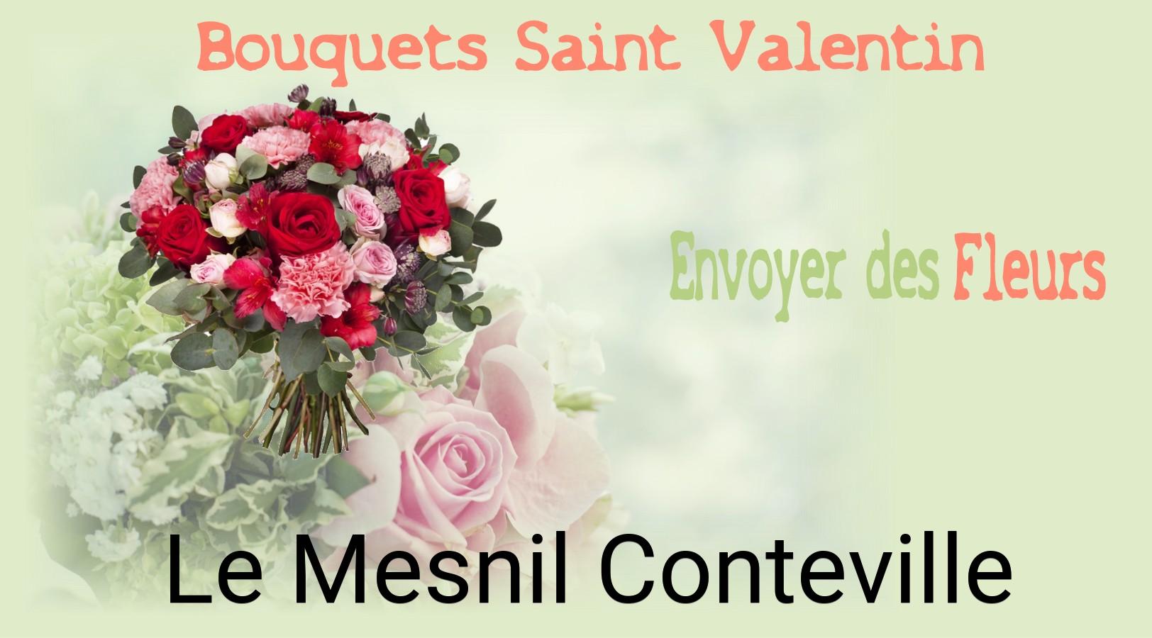 Roses de Saint-Valentin livrées à Le Mesnil-Conteville